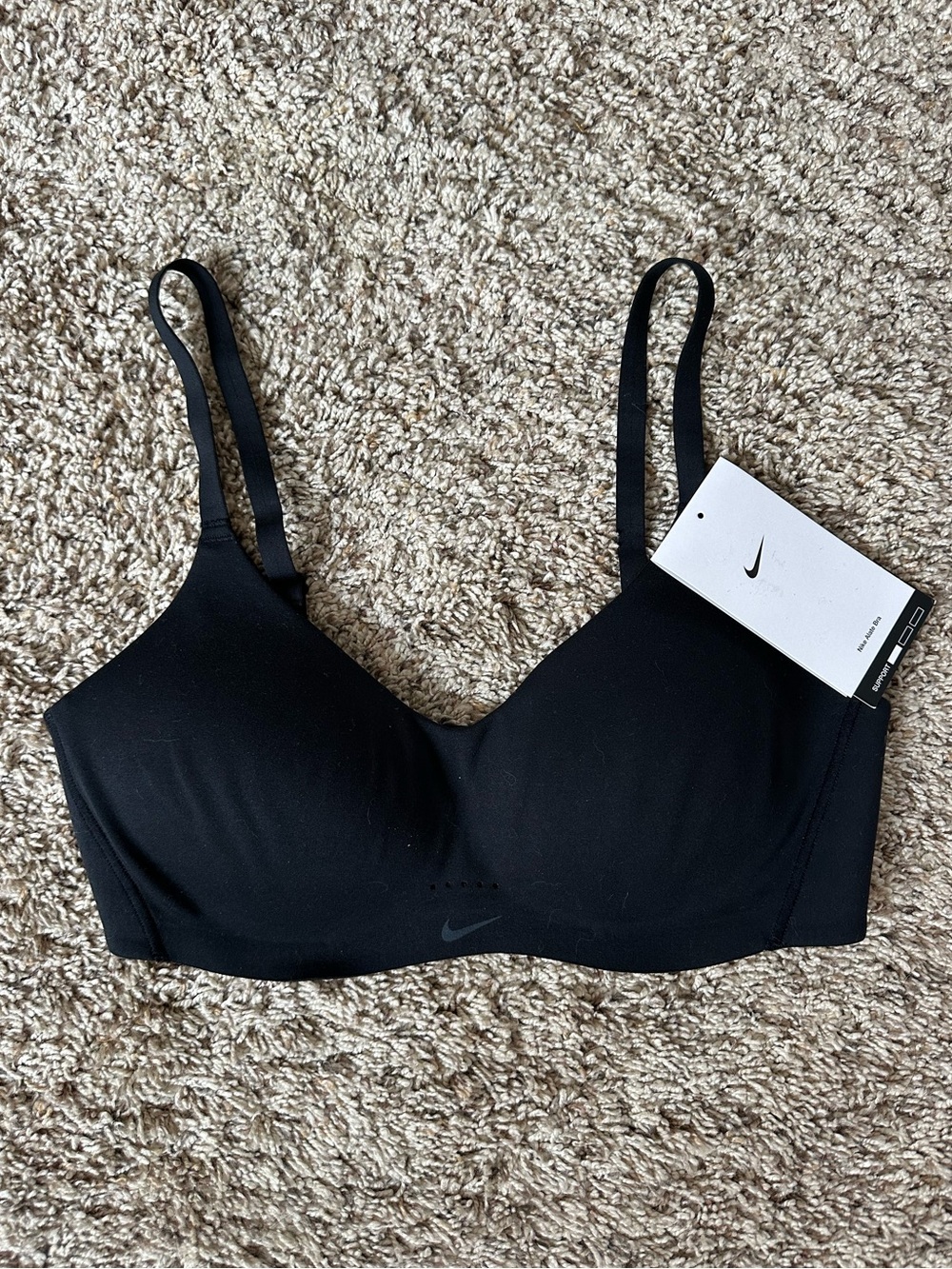 Nike black seamless bra